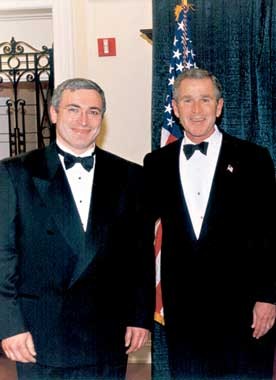 Michaił Chodorkowski i George W. Bush