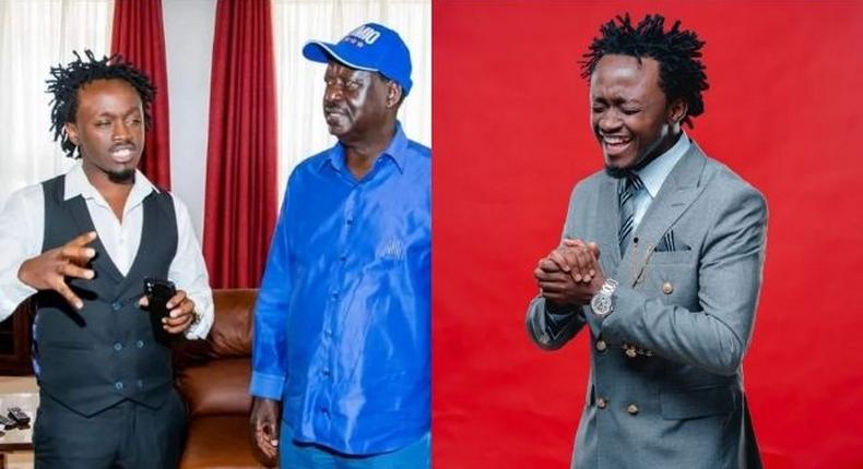 Video of Bahati struggling to get Raila's attention goes viral