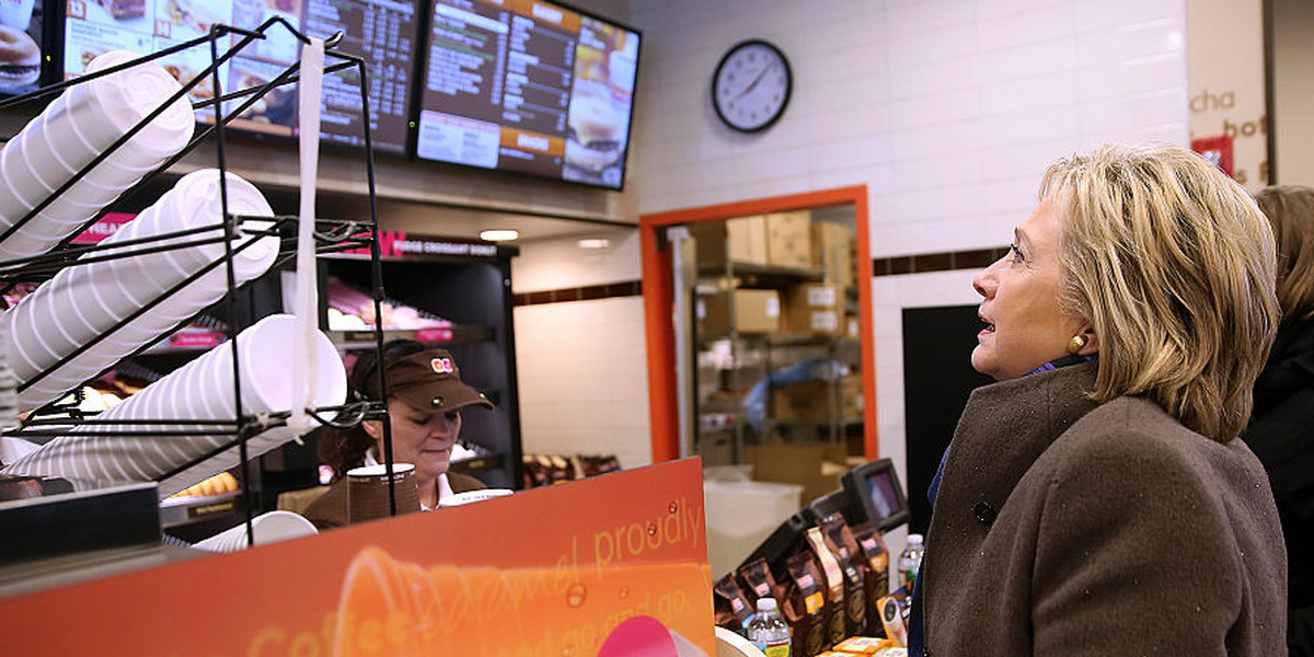 DUNKIN' DONUTS: People aren't buying doughnuts because they're worried about the election