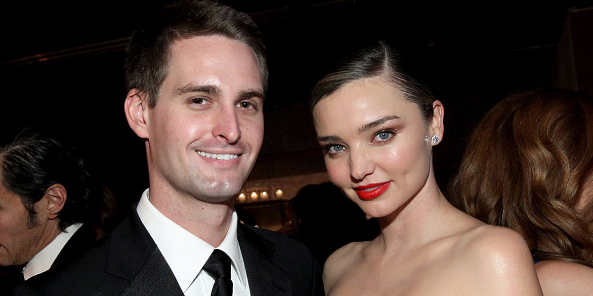 Evan Spiegel and Miranda Kerr are expecting their first child