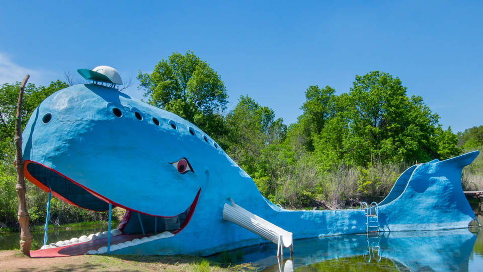Wielki wieloryb w Catoosa, Oklahoma