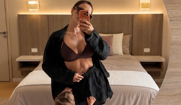 Katarina Lazić sa ćerkom
