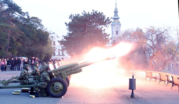 Počasna paljba povodom Dana primirja Kalemegdan