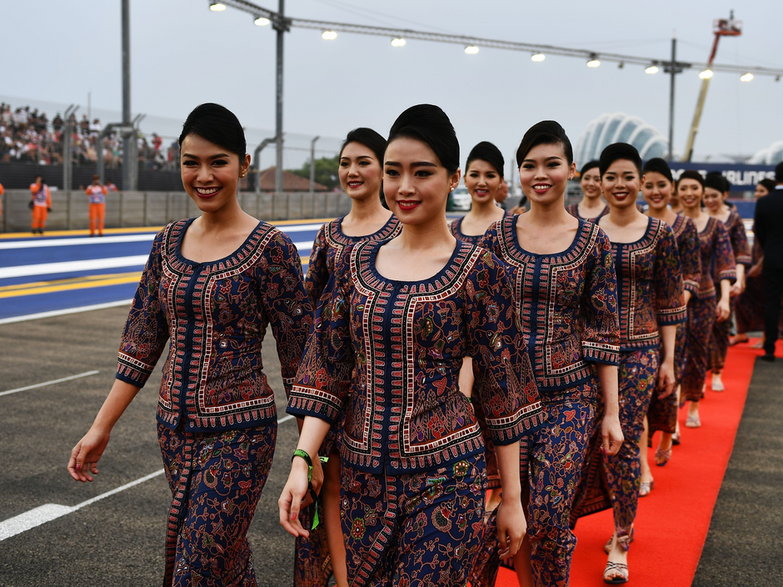 Grupa stewardes Singapore Airlines