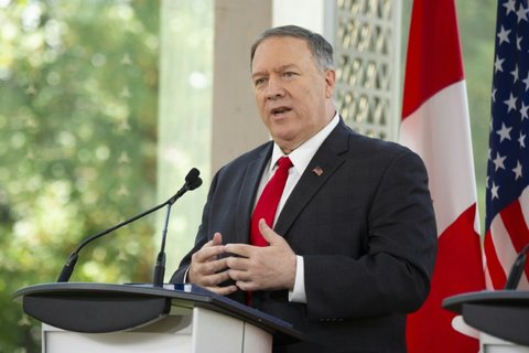 North Korea said it was "sceptical" whether it can keep negotiating with US Secretary of State Mike Pompeo, pictured on August 22, 2019, in Ottawa, Canada