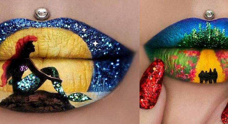 Lip arts from Beauty blogger Jazmina Daniel (@Missjazminad)