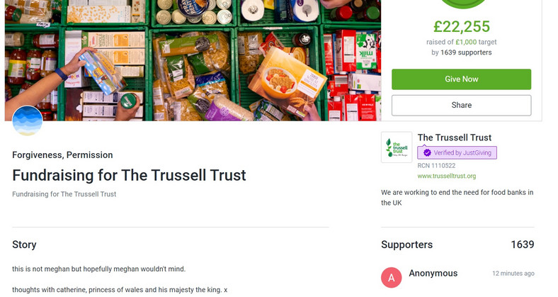 Zrzutka dla The Trussell Trust