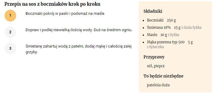 Przepis na sos z boczniaków - FajneGotowanie.pl