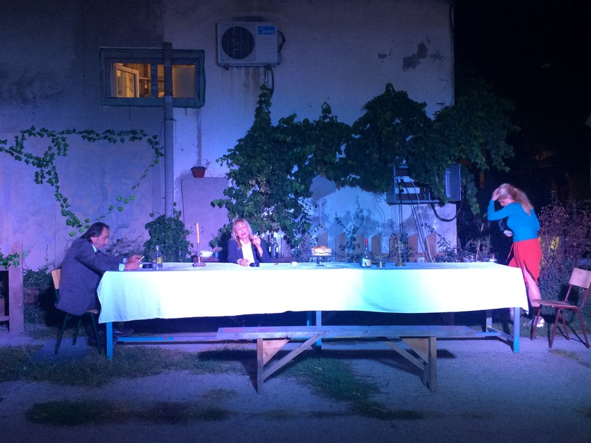 Jedan deo predstave je bio na otvorenom