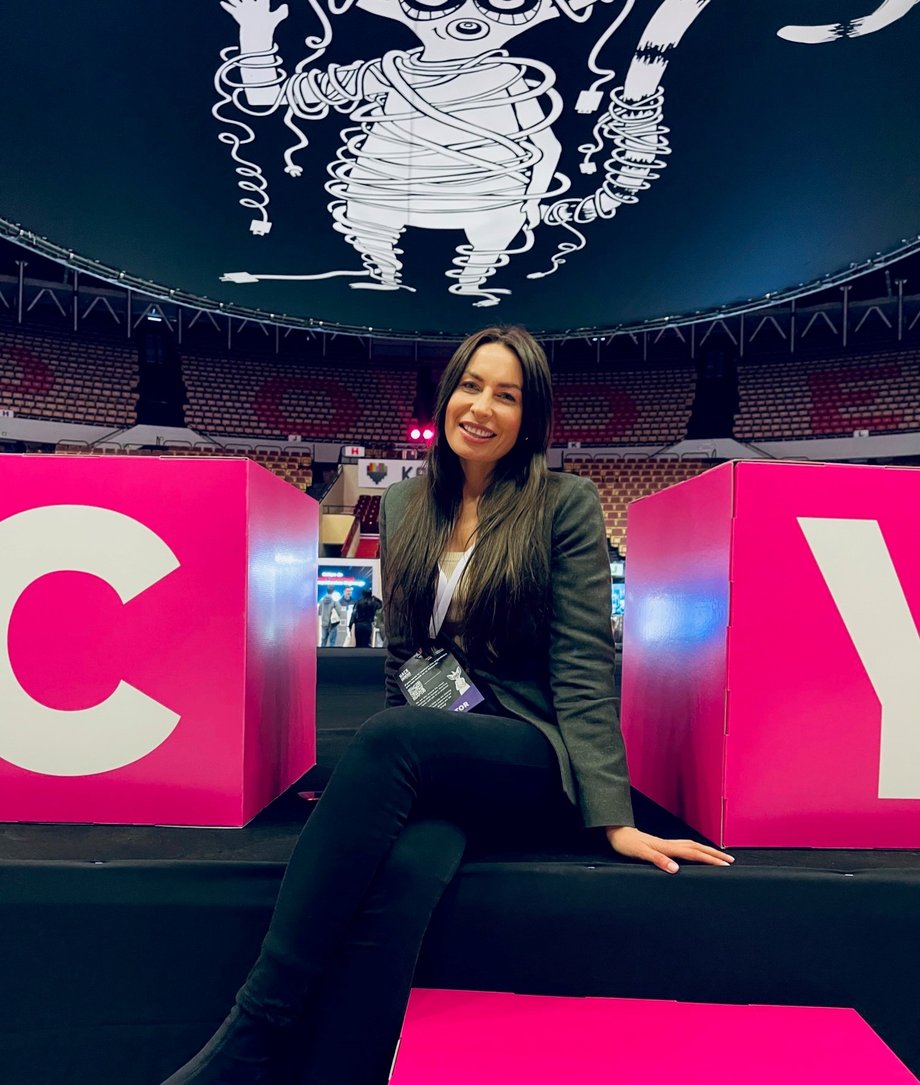 Magdalena Hajduk, dyrektor Biura Nowych Technologii IPN (HackYeah Power 2021, Katowice. Fot. Rafał Leśkiewicz)