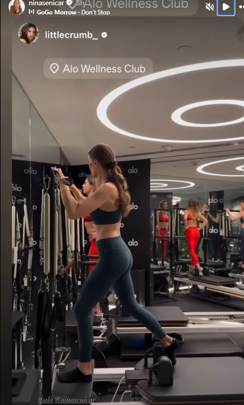 Nina Seničar u teretani