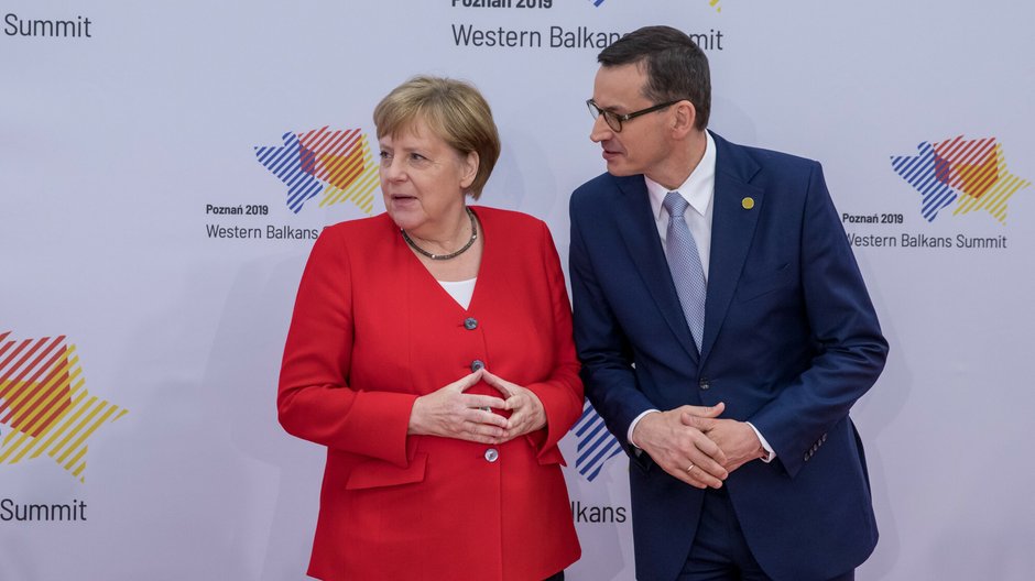 Angela Merkel i Mateusz Morawiecki