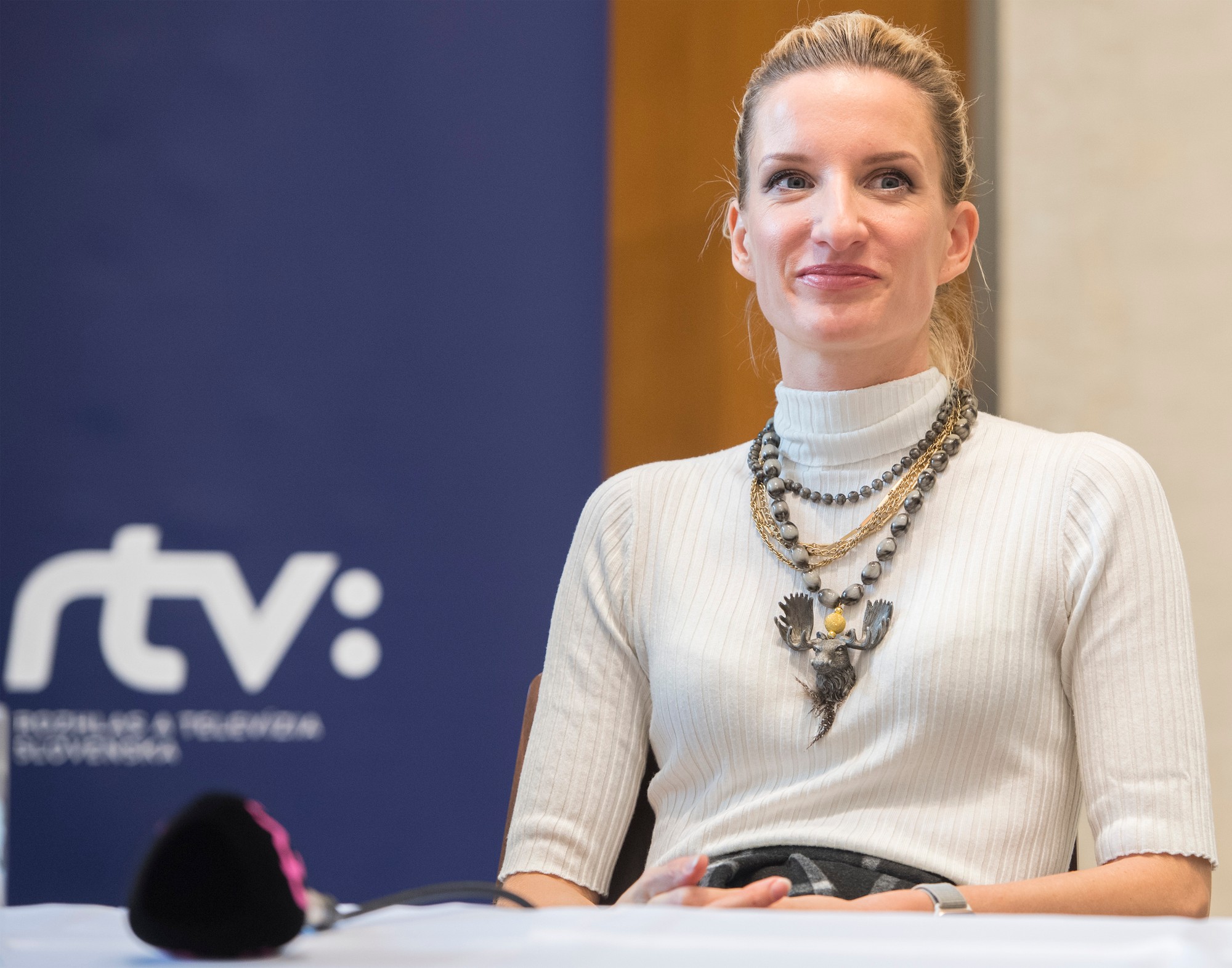 Moderátorka Adela Vinczeová.