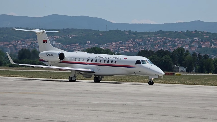 Sletanje aviona Vlade Srbije u Tivtu