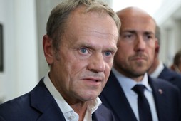 Donald Tusk i Borys Budka