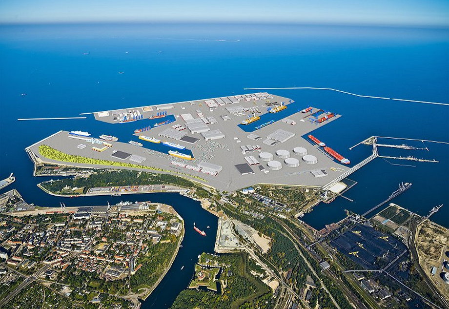 Centralny Port w Gdańsku - wizualizacja