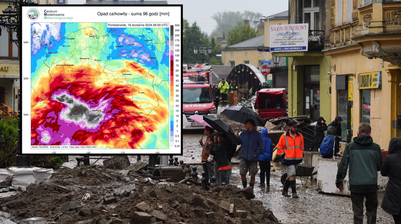 Dramatyczna powódź w Polsce i Europie Środkowej. Eksperci ostrzegają przed wzrostem zagrożenia ze strony takich zjawisk (mapa: IMGW)