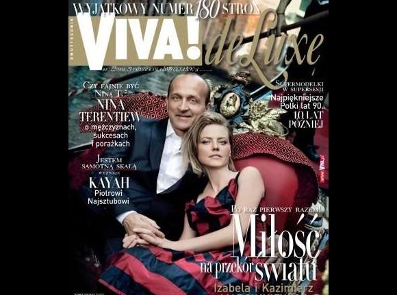 Kazimierz Marcinkiewicz i Isabel na okładce 'Vivy!'