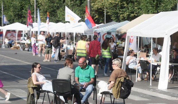 Blokada raskrsnice Kneza Miloša i Nemanjine