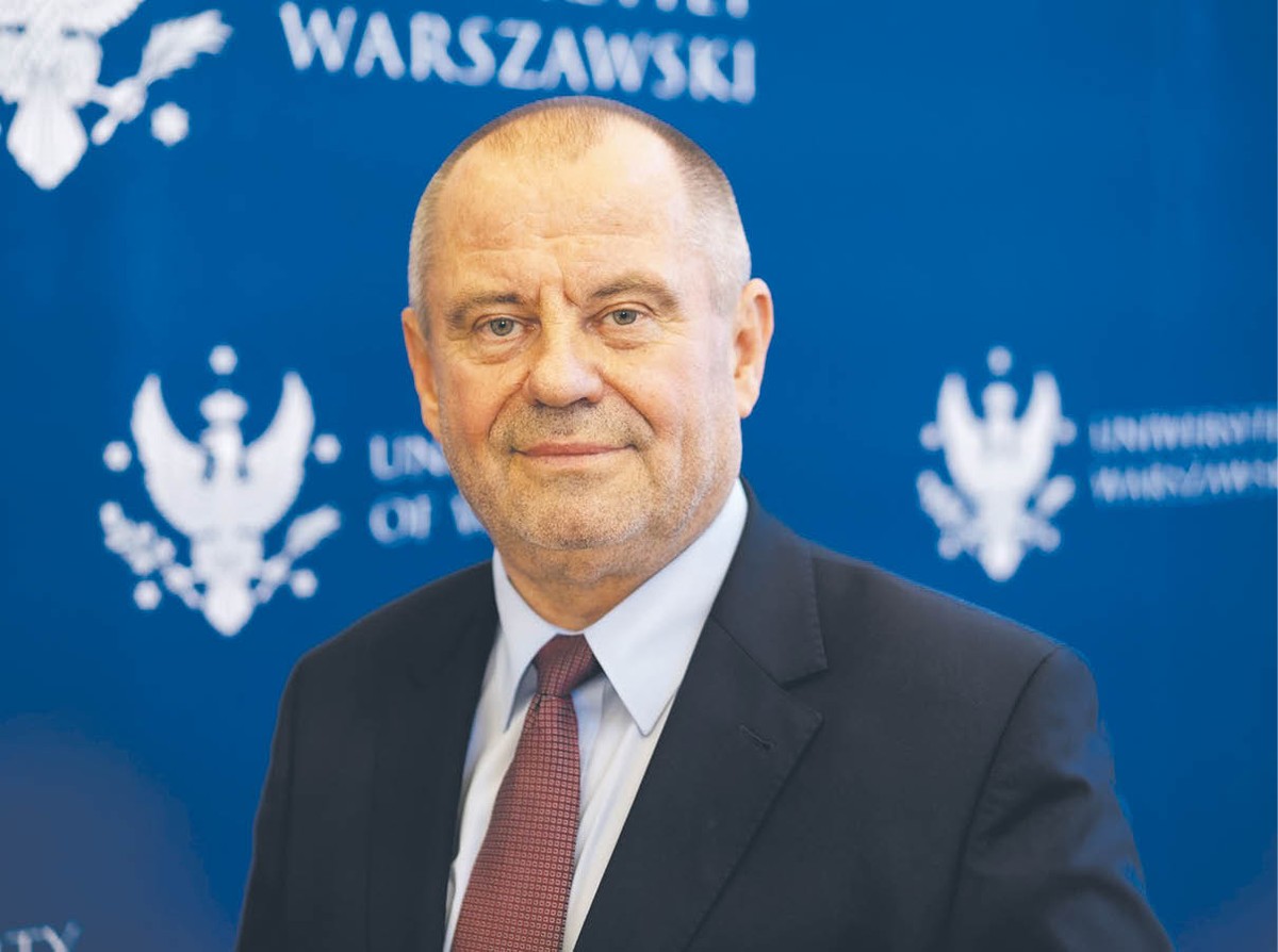 Prof. Alojzy Z. Nowak, rektor Uniwersytetu Warszawskiego