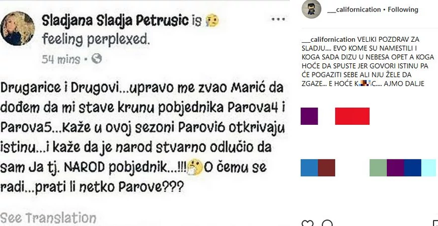 Slađana Petrušić i David Dragojević