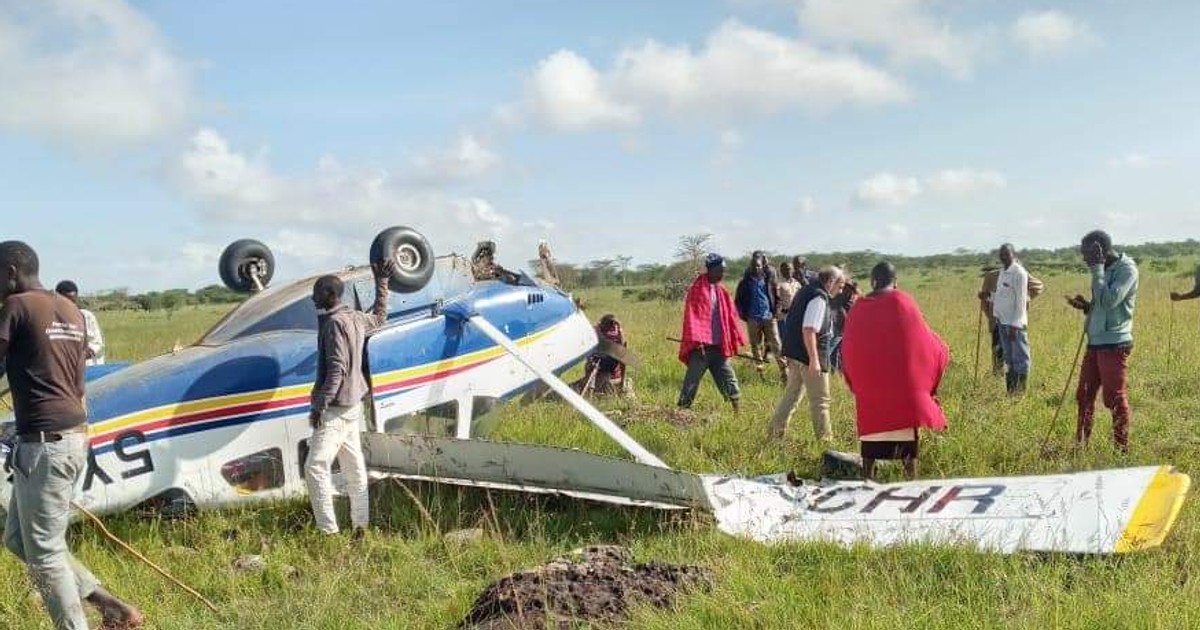 Light aircraft with 4 people on board crashes in Mashuru area Kajiado ...