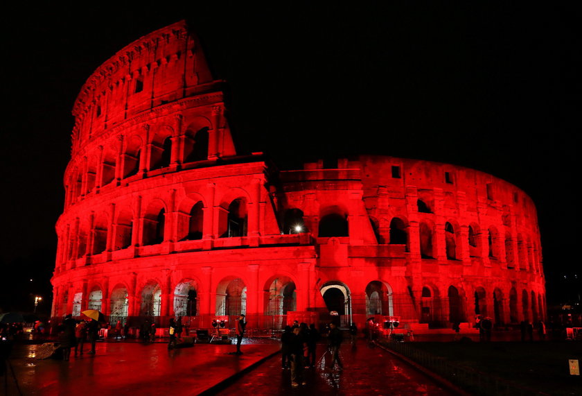 Koloseum w kolorze krwi