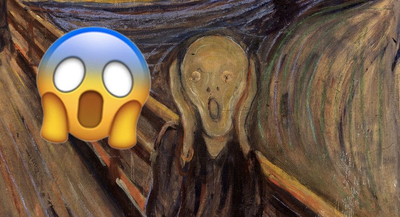 Edvard Munch scream emoji