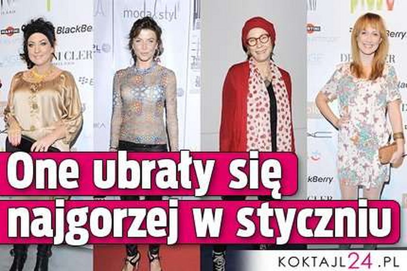 One ubrały się najgorzej w styczniu