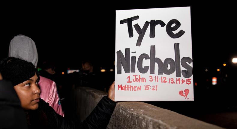 People protest in Memphis following the release of video showing the deadly encounter between police and Tyre NicholsShameka Wilson for Insider