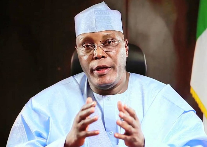 Atiku Abubakar insists that Buhari owns Keystone Bank, 9Mobile (AFP) 