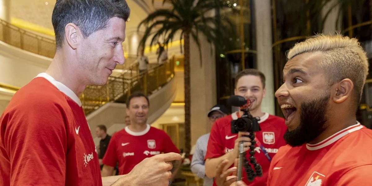 Robert Lewandowski znalazł swojego fana, którego filmik stał się hitem. 