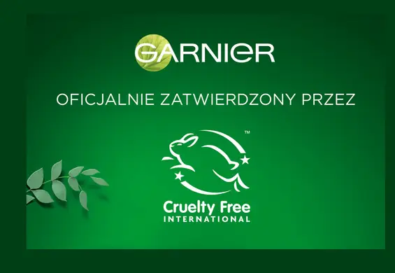 Marka Garnier jest oficjalnie certyfikowana przez Cruelty Free International