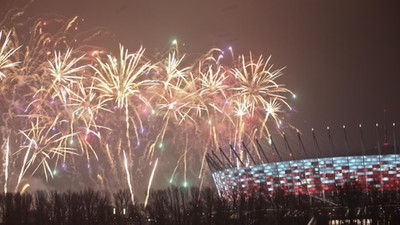 WARSZAWA NOWY ROK SZTUCZNE OGNIE