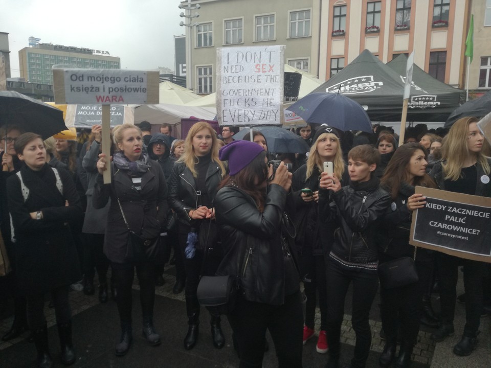 Czarny protest w Katowicach