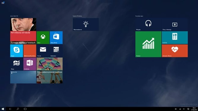 Windows 10 w trybie tabletu