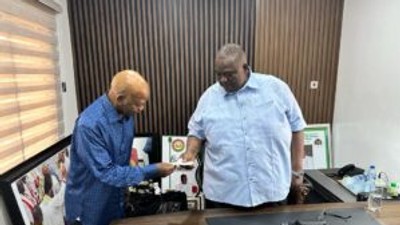 Chief Executive Officer (CEO) of Atlas Oranto Petroleum Ltd., Prince Arthur Eze and Chief Emmanuel Iwuanyanwu, the President of Ohanaeze Ndigbo. [NAN]