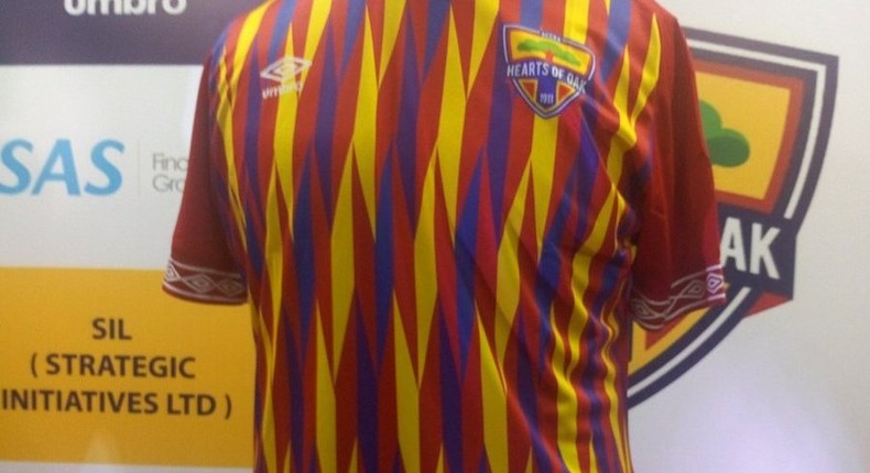 Accra Hearts of Oak's home jersey