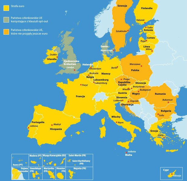 Strefa euro Fot.oficjalny portal UE