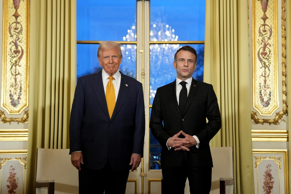 Donald Tramp i Emanuel Makron