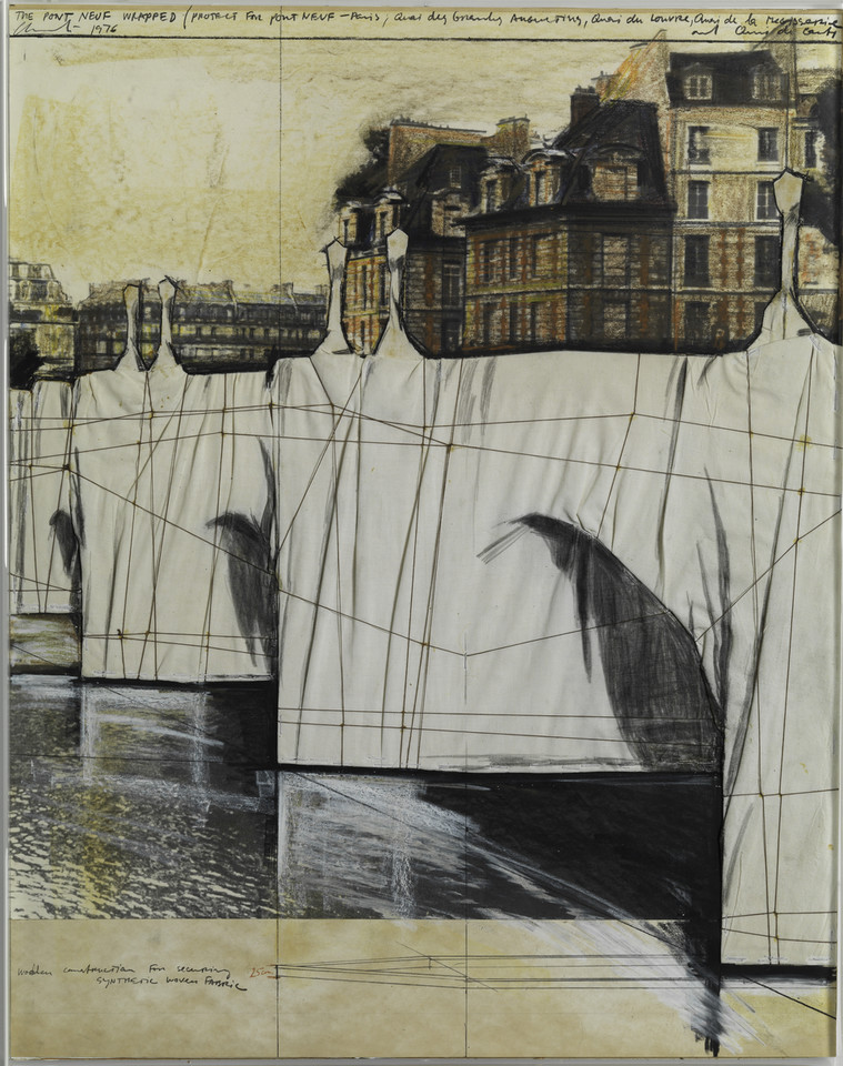 Christo - "Le Pont-Neuf empaqueté (Projet pour Paris)" ("The Pont-Neuf Wrapped (Project for Paris)", 1976)