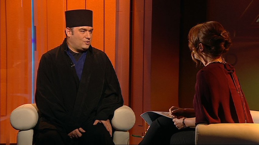 Bojan Jovanović, otac Serafim, u razgovoru sa voditeljkom Tanjom Vojtehovski