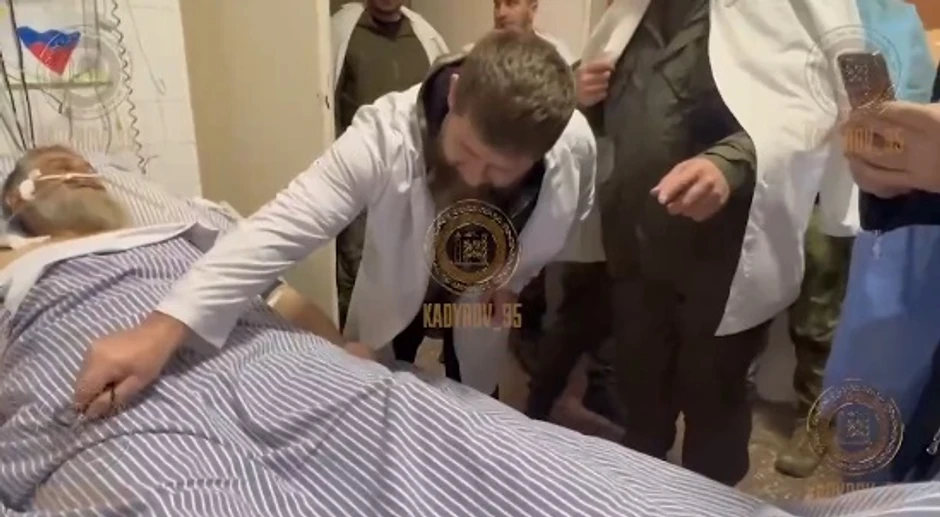 Ramzan Kadirov u poseti Ruslanu Geremijevu u bolnici