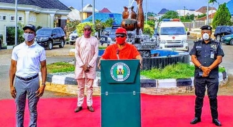 Governor Willie Obiano during a press conference on the state of Coronavirus in Anambra [TheCable]