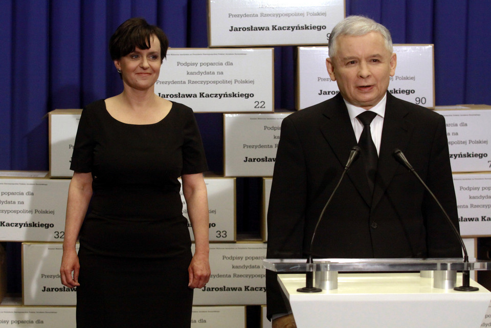 Joanna Kluzik-Rostkowska i Jarosław Kaczyński