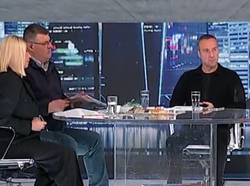 Dea Đurđević, Predrag Sarapa i Mladen Mijatović (Foto: Screenshot TV Pink)