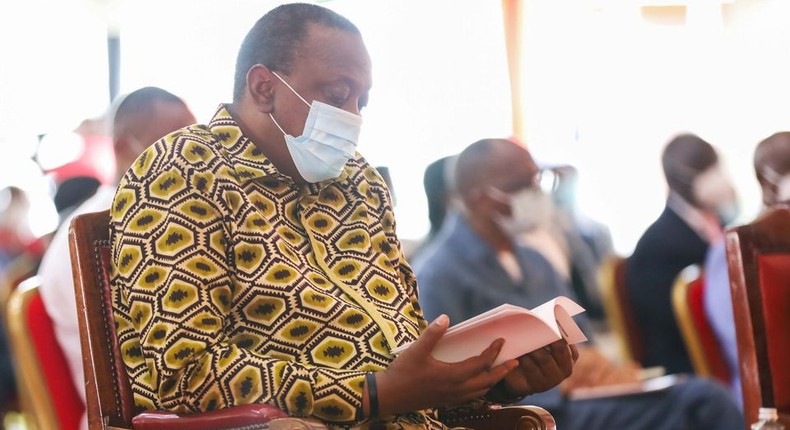 President Uhuru Kenyatta during the 2nd National Prayer Day, 2020