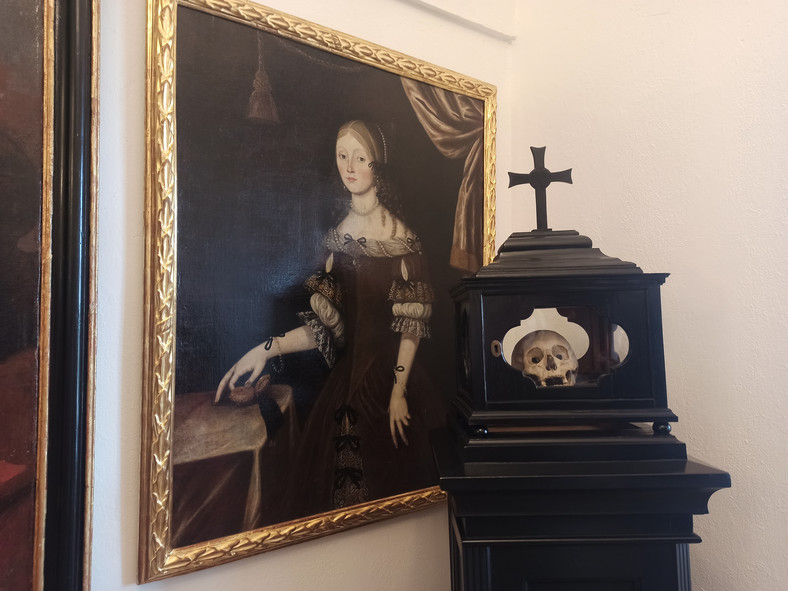 Portret i czaszka matki Franciszka Šporka