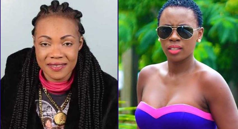 The Late  Lady Maureen's image pitted against Akothee