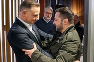 Prezydent Andrzej Duda spotkał się w Rzeszowie z prezydentem Ukrainy Wołodymyrem Zełenskim